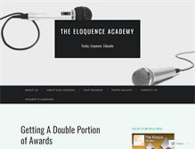 Tablet Screenshot of eloquenceacademy.com